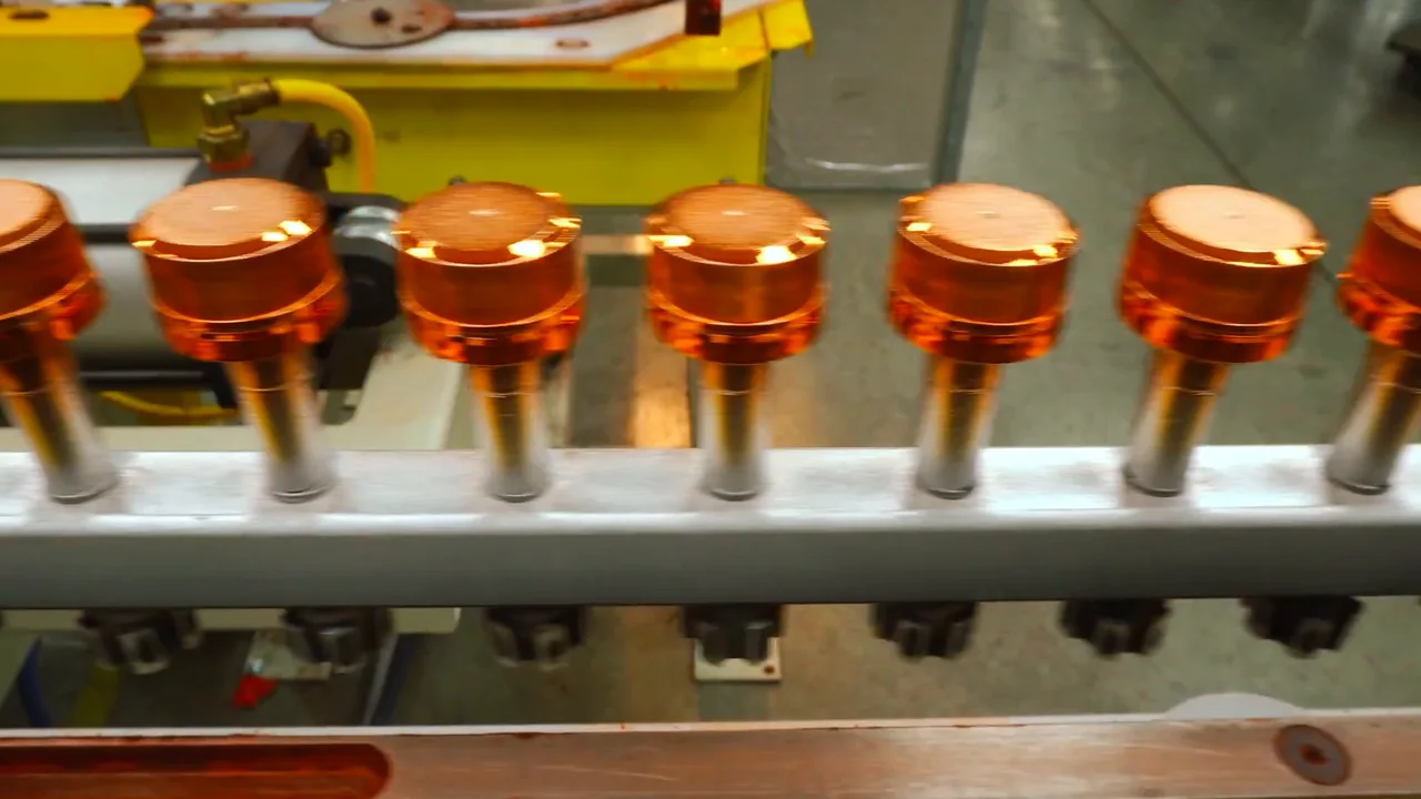Precision manufacturing equipment with copper-colored components